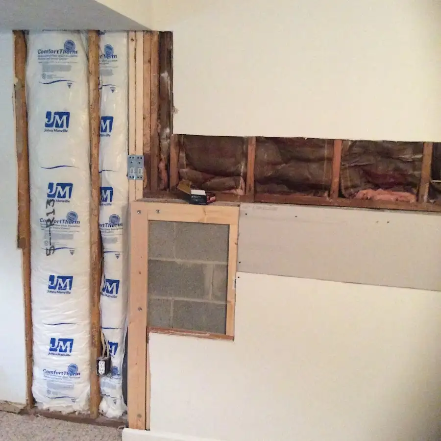 Wall insulation replacement during Structural Drying in Ormond-by-the-Sea